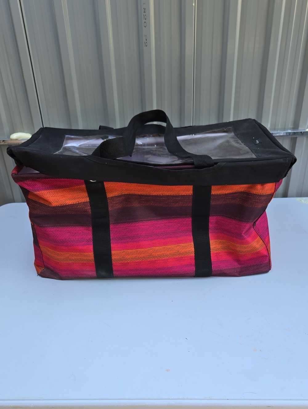 Large Utility Tote Bag with Lid